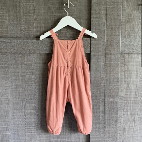 🌸2 for $25🌸 Zara pink fine-walled corduroy romper - Picture 5 of 8